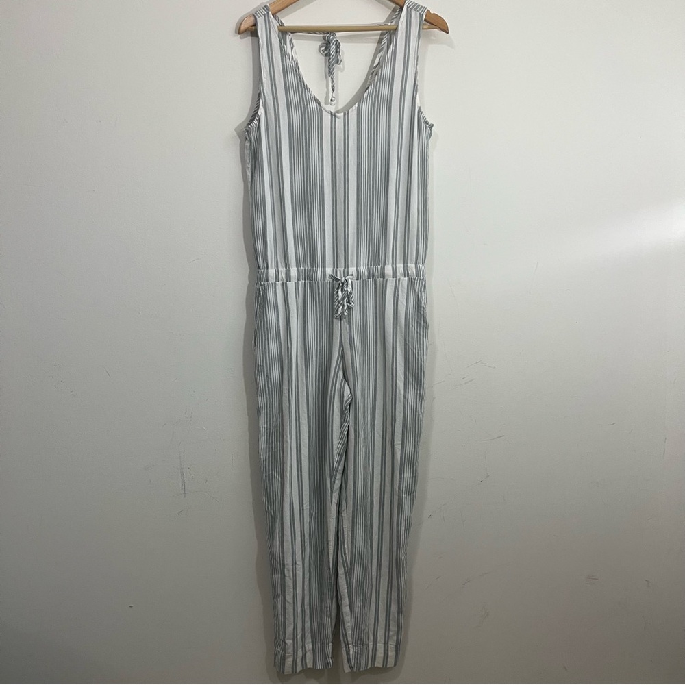 Anthropologie Cloth & Stone Women’s Linen Blend Jumpsuit Romper Relaxed Fit Sz S